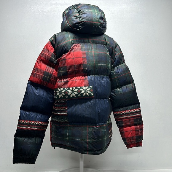Polo Ralph Lauren The Gorham Ripstop Bomber Puffer Jacket Coat Patchwork L Large - Picture 7 of 12